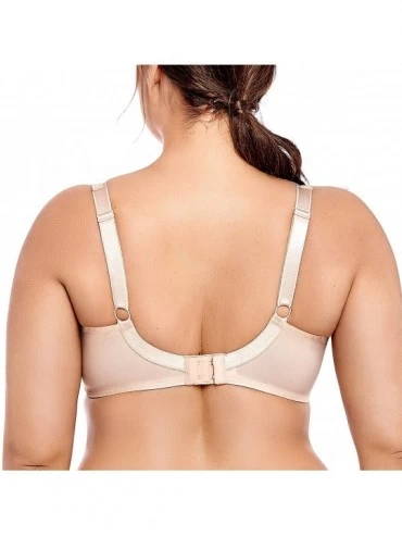 Bras Women's Plus Size Non Padded Firm Support Control Underwired Bra - Beige - C618ESDYQHL $15.71