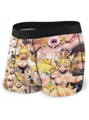 Boxer Briefs Men's Boxer Brief Underpants Anime Ahegao Colorful Printed Cotton Underwear - CM18TKMGNUM $35.62