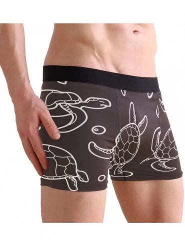 Boxer Briefs Sea Turtl Men's Sexy Boxer Briefs Stretch Bulge Pouch Underpants Underwear - Sea Turtl - C318L8374G6 $19.12