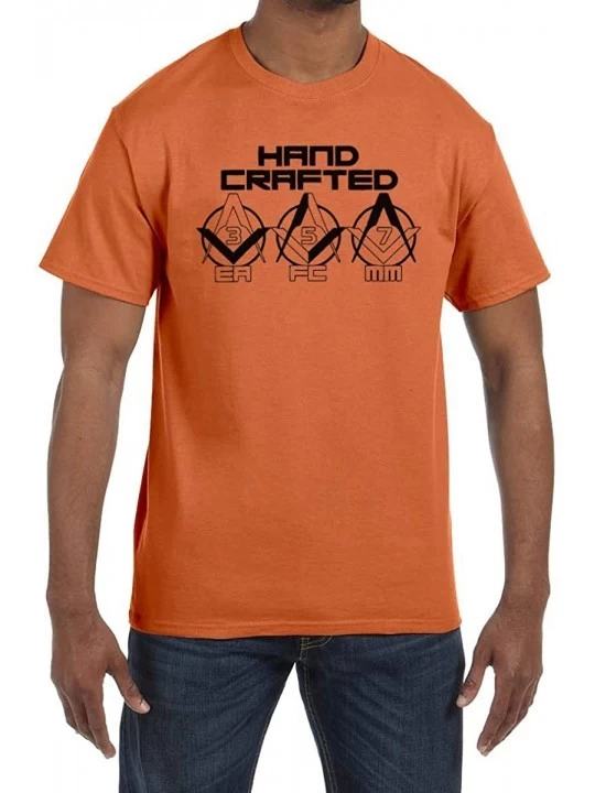 Undershirts Hand Crafted EA FC MM Masonic Men's Crewneck T-Shirt - Sunset - C5184QIS9LO $19.44