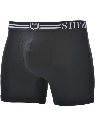 Boxer Briefs Men's Underwear with Dual Pouch 4.0 Boxer Briefs - Black/White - CY12O5U984I $24.65