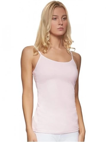 Camisoles & Tanks Felina | Cotton Modal Camisole | Stretch | Basic | 10 Colors - Barely Pink - CZ192AH739R $34.57