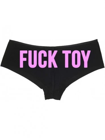 Panties Fucktoy Fuck Toy Boyshort Owned BDSM Slut Black Panties DDLG - Bubblegum - CG18LQIUR8U $26.57