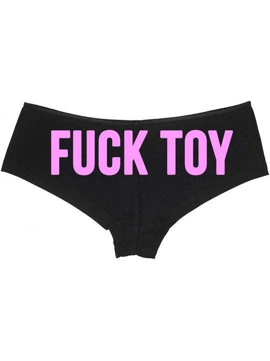 Panties Fucktoy Fuck Toy Boyshort Owned BDSM Slut Black Panties DDLG - Bubblegum - CG18LQIUR8U $15.03