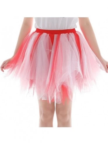 Slips Women's Teen's 1950s Vintage Tutu Tulle Petticoat Ballet Bubble Skirt Puffy Petticoat Underskirt - 9 - CT1993QZSRO $30.06