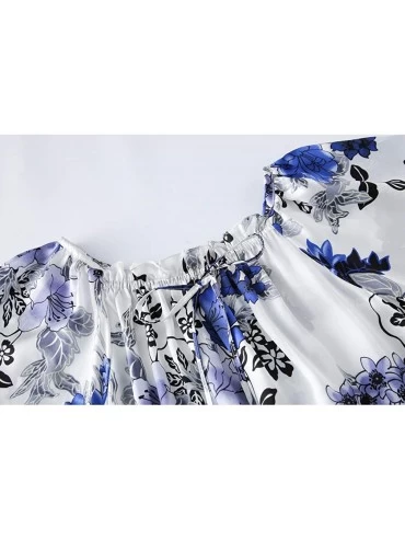 Nightgowns & Sleepshirts 100% Pure Mulberry Silk Nightgown Classic Nightwear Sleepwear - 2 - CH12E5JG8IL $28.33