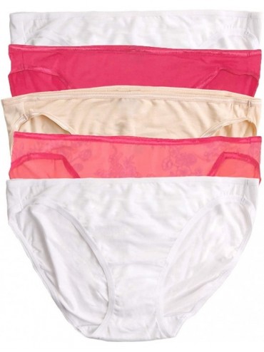 Panties So Smooth Modal Low Rise Bikini Panties | 5 Pack - White Sunsets - CA18WMQGL54 $81.21