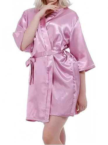 Robes Sexy Satin Night Robe Lace Bathrobe Perfect Wedding Bride Bridesmaid Robes Dressing Gown for Women. As the Photo Show9 ...