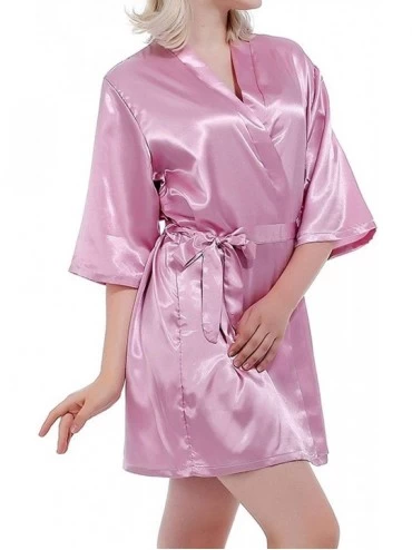 Robes Sexy Satin Night Robe Lace Bathrobe Perfect Wedding Bride Bridesmaid Robes Dressing Gown for Women. As the Photo Show9 ...