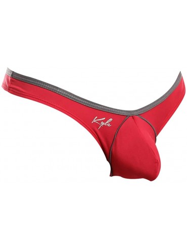 G-Strings & Thongs Arch Thong Mens Erotic Style Micro Pouch Sexy Fashionable Underwear - Red - CQ19DM3H3QR $42.88