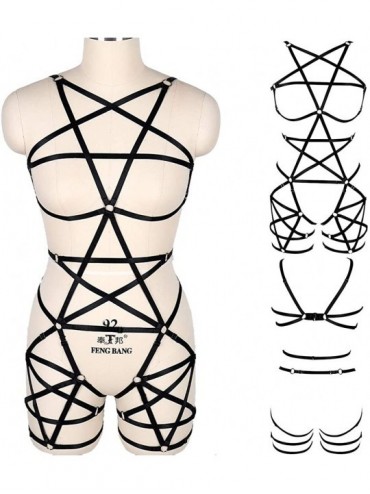 Garters & Garter Belts Female Body Harness Bra Garter Soft Hollow Carnival Dance Accessories Punk Gothic Adjustable Belt(0125...