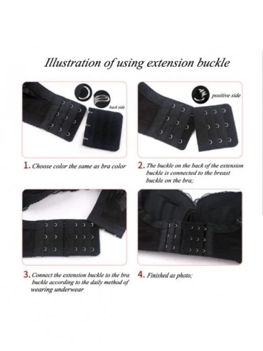 Accessories 22PCS Colorful Extension 3 Row 3 Hook Adjustable Bra Strap Extender Bra Extension Straps Clip Spacing Underwear H...