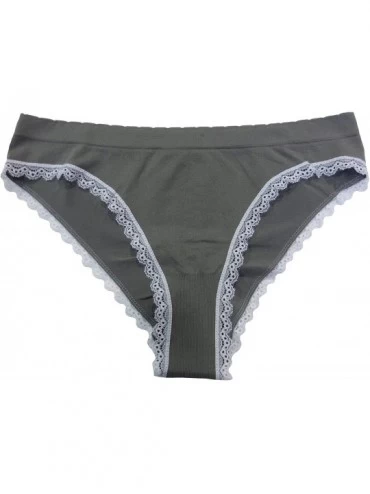 Panties Seamless Cheeky Panties - Medium Gray - CM17XWO2AM5 $20.90