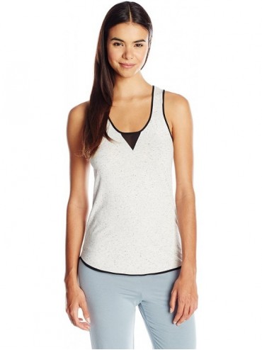 Tops Intimates Women's After Hours Jersey Tank - Ivory - CX128DHHSKN $52.09