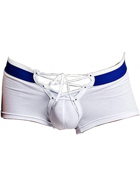 Men's Sexy Lingerie Cotton Tie Rope Cute Boxer Brief Underwear Panties ...