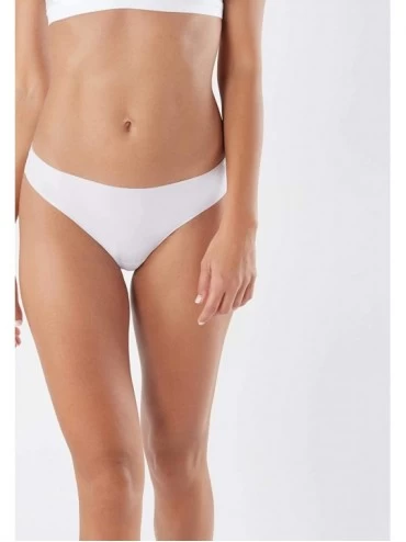 Panties Womens Ultralight Microfiber Cheeky - White - 001 - White - CK18DO40RAQ $23.65