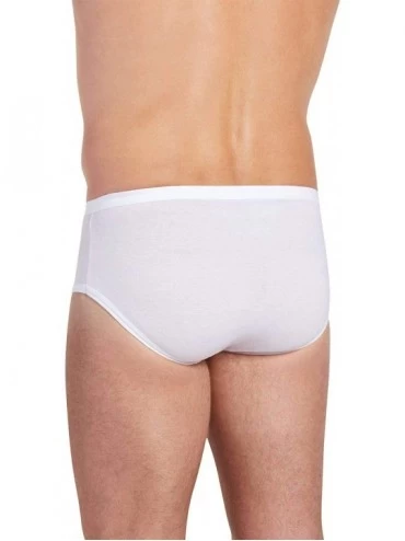 Briefs Men's Underwear Men's Elance Poco Brief - 6 Pack - White - CV18ID4SKYC $37.89