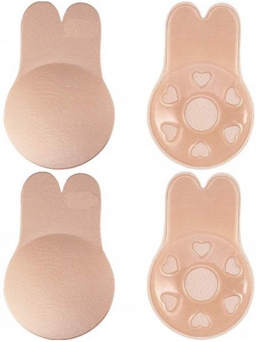 Accessories Women Skin-Friendly Reusable Adhesive Bra Nipple Covers Rabbits Desigh Nipple Covers - 2 Pair Skin-3 - C119E4T8KQ...