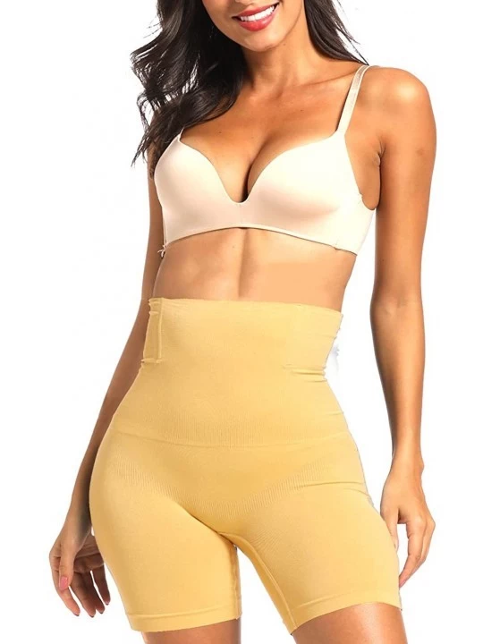 Shapewear Mid Waist Shapewear Shorts Thigh Slimmer Body Shaper Tummy Control Underwear - Nude - CX18ARODKHE $17.97