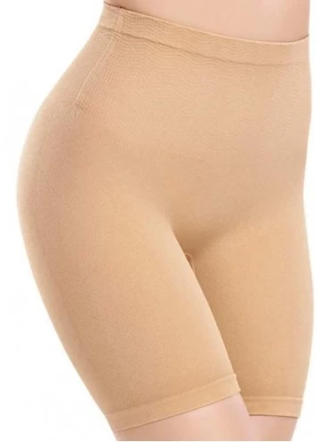 Shapewear Mid Waist Shapewear Shorts Thigh Slimmer Body Shaper Tummy Control Underwear - Nude - CX18ARODKHE $17.97