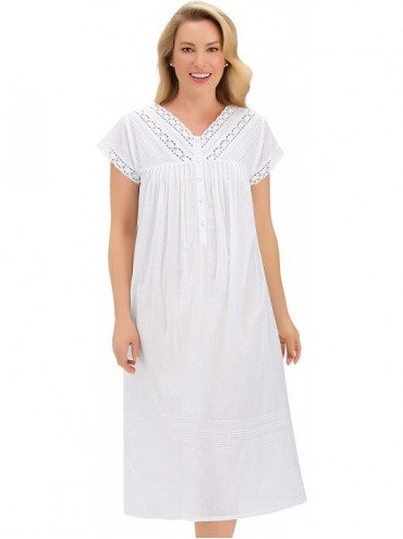 Nightgowns & Sleepshirts Beautiful Lace Nightgown - White - CV190ONXL94 $51.09