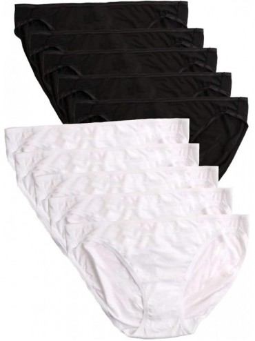 Panties So Smooth Modal Low Rise Bikini | Panty | 10 Pack - Black White - CQ180RQR5M7 $96.36