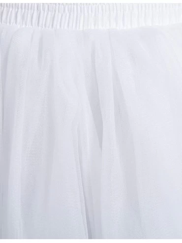 Slips Women's Keen Length Vintage Tutu Skirt Crinoline Petticoat Underskirt - Fuchsia - CK184XX4KH3 $22.91
