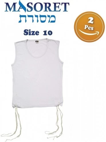 Undershirts Set Pair of Kosher Tzitzit Vest - CX18ZCDO7IW $23.59