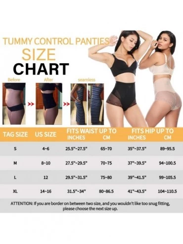 Shapewear Womens Tummy Control Shaping Panties High Waist Briefs Shapewear Butt Lifter Gridle Underwear - Black -2 - CP18U6DC...