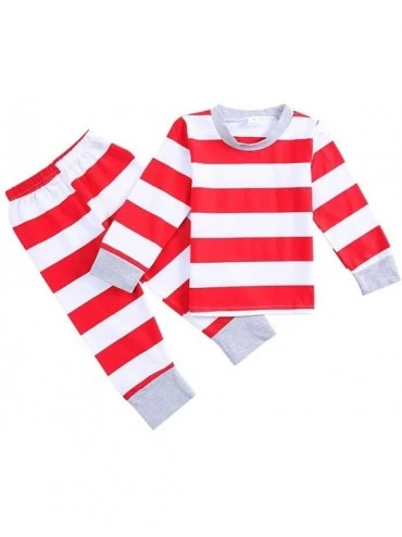 Sleep Sets Family Christmas Matching Pajama Sets Sleepwear Winter Warm Nightwear - Kid - C518YKU42RE $38.68