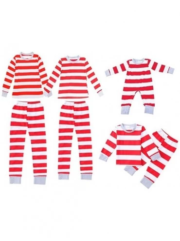 Sleep Sets Family Christmas Matching Pajama Sets Sleepwear Winter Warm Nightwear - Kid - C518YKU42RE $19.08