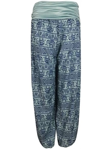 Bottoms Women's Pajama Pants Elephant Pattern Printed Casual Trousers Wide Leg Strechy Pants Thai Tropical Style Elastic - Ar...