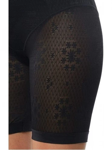 Shapewear Franto Women's Hi Waisted Shapewear Lace Long Leg Thigh Slimmer Smooth Short - Black - C518LKAUNW8 $12.89