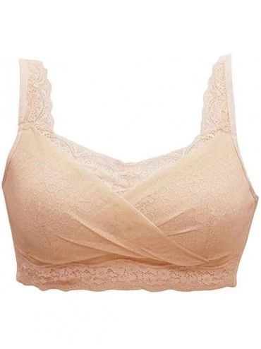 Accessories Mastectomy Bra for Women Silicone Breast Prosthesis with Pockets Everyday Bra - Skin - C818ST3ZUIE $37.69