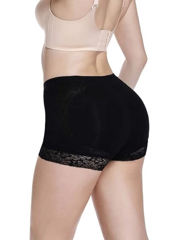 Shapewear Butt Lifter Shapewear Panties for Women Padded Underwear Seamless Hip Enhancer Briefs Body Shaper - Black(boyshort)...