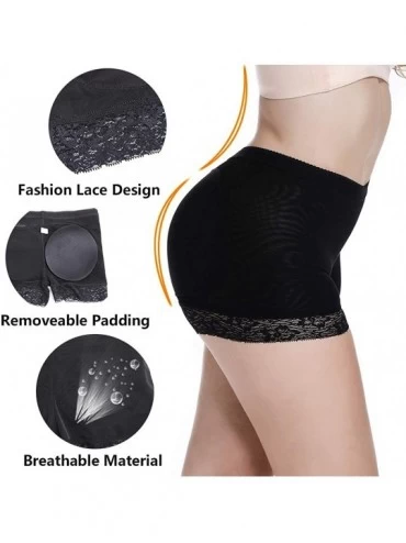 Shapewear Butt Lifter Shapewear Panties for Women Padded Underwear Seamless Hip Enhancer Briefs Body Shaper - Black(boyshort)...