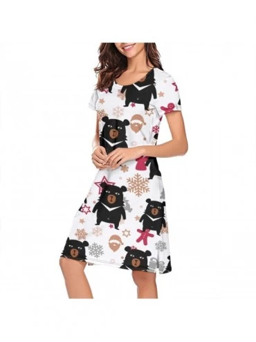 Nightgowns & Sleepshirts Women's Sleepwear Tops Chemise Nightgown Lingerie Girl Pajamas Beach Skirt Vest - White-207 - C4198N...