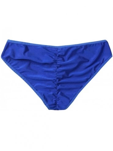 Briefs Men's 3D Pouch Underwear Hollow Out Bikini Briefs Lingerie Panties Swimwear - Blue - CC18888ZG72 $9.66