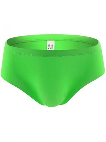 Bikinis Thongs Underwear Mens Fashion Soft Comfortable Sport Underpants Daily Breathable Boxer Briefs - Green - CC18WZZQ0WL $...
