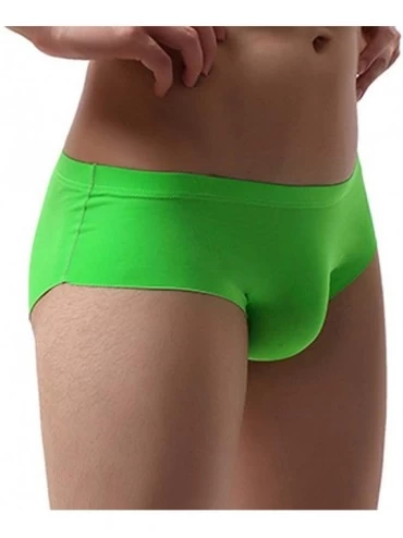 Bikinis Thongs Underwear Mens Fashion Soft Comfortable Sport Underpants Daily Breathable Boxer Briefs - Green - CC18WZZQ0WL $...