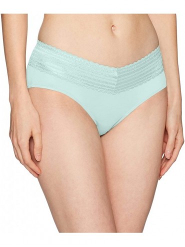 Panties Women's No Pinching No Problems Lace Hipster-Panty - Sea Spray Blue - C4182LAHGAU $24.18