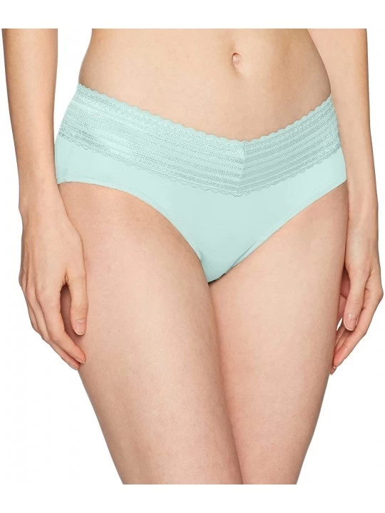 Panties Women's No Pinching No Problems Lace Hipster-Panty - Sea Spray Blue - C4182LAHGAU $11.80