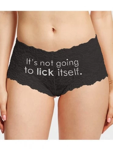 Panties Funny Sayings Panties for Women - Humorous Panty for Bachelorette Party - Underwear Gifts for Women - Black Lace Boys...