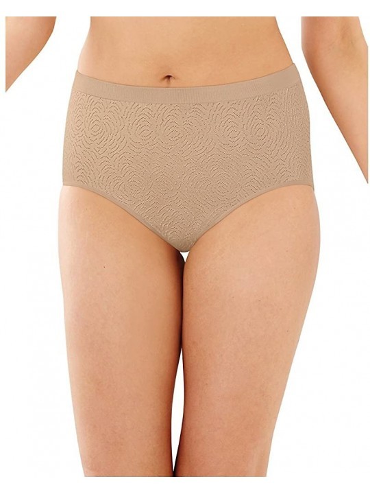Panties Women's Comfort Revolution Brief - Nude Damask - CA189WSK9UC $35.99