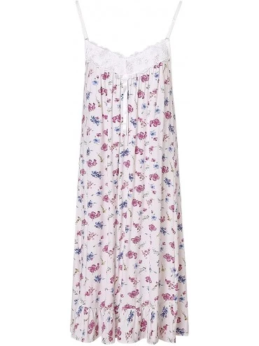 Nightgowns & Sleepshirts Women's Summer Slip Dress Pajama Sleepwear Uni Size for S-M RHW2382 - Print2 - CQ11AEQKUKV $31.65