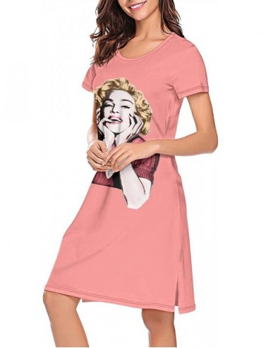 Nightgowns & Sleepshirts Madonna-Sexy-Rebel-Heart- Soft Nightgowns Long Nightdress Sleepshirts Nightwear for Women Girls - Wh...
