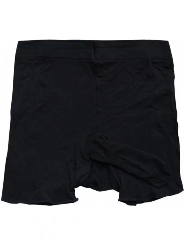 Boxer Briefs Sexy Men's Seamless Ultra Thin Boxer Briefs Pantyhose Stocking Underwear - Black Closed Sheath - C918E59AHUZ $13.30