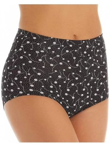 Panties No Pinching No Problems Modern Brief Panty - Black Snowflake - CE19EW3I0QO $26.70