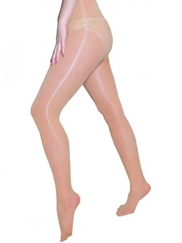 Trunks Men's Sexy Shiny Glossy Pantyhose Bodystocking Tights Sheer Nylon Sheath Underwear - Coffee(open Sheath) - CH18ZC852KD...