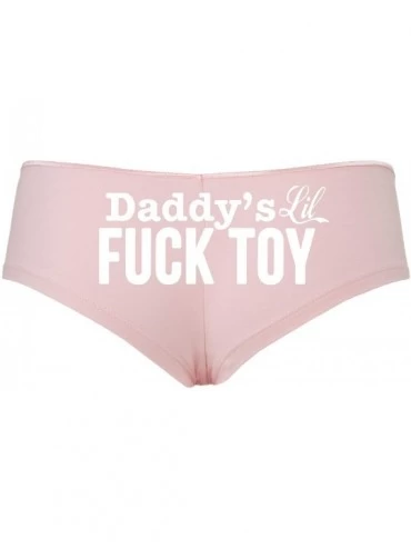 Panties Daddys Little Lil Fuck Toy Fucktoy DDLG BDSM Owned Boyshort - White - CM18SSMH4A2 $26.31